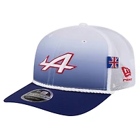 Unisex New Era  White/Blue Alpine Silverstone 9SEVENTY Trucker Adjustable Hat