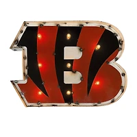 Imperial Cincinnati Bengals Logo Lighted Recycled Metal Sign