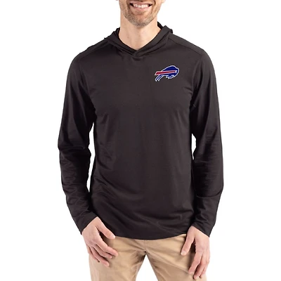 Men's Cutter & Buck Buffalo Bills Coastline Epic Comfort Eco Recycled Long Sleeve Hoodie T-Shirt