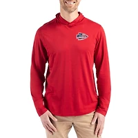 Men's Cutter & Buck Red Kansas City Chiefs Americana Coastline Epic Comfort Eco Recycled Long Sleeve Hoodie T-Shirt