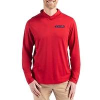 Men's Cutter & Buck Red San Francisco 49ers Americana Coastline Epic Comfort Eco Recycled Long Sleeve Hoodie T-Shirt