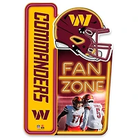 Washington Commanders 13" x 19.5" Fan Zone Metal Sign