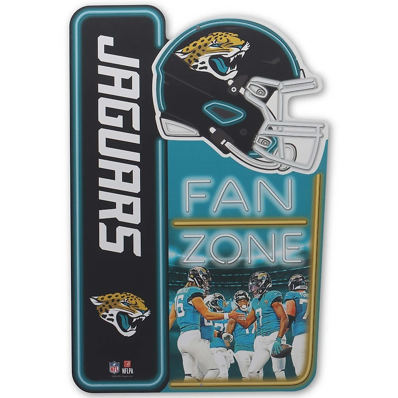 Jacksonville Jaguars 13" x 19.5" Fan Zone Metal Sign