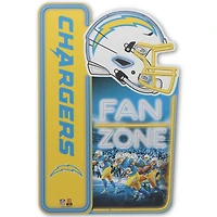 Los Angeles Chargers 13" x 19.5" Fan Zone Metal Sign