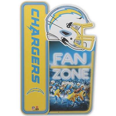 Los Angeles Chargers 13" x 19.5" Fan Zone Metal Sign