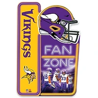 Minnesota Vikings 13" x 19.5" Fan Zone Metal Sign