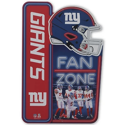 New York Giants 13" x 19.5" Fan Zone Metal Sign