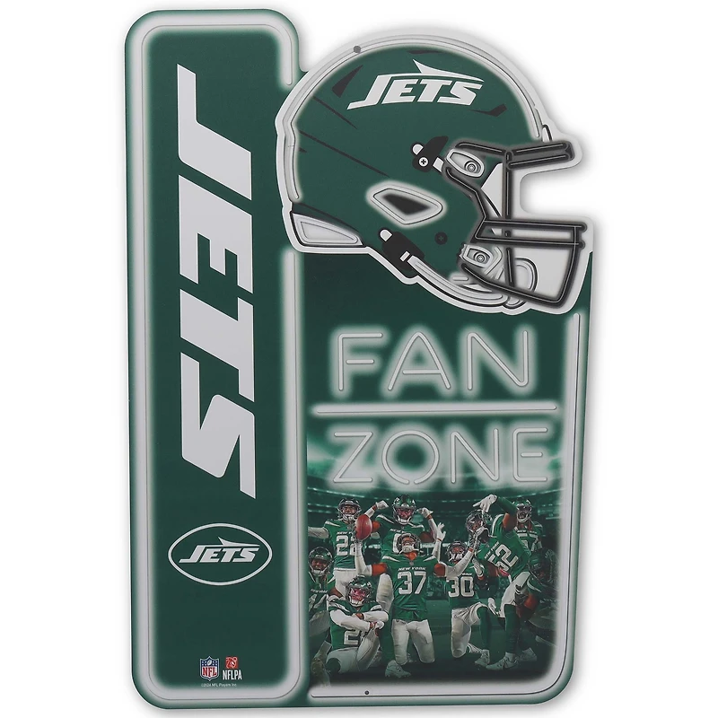 New York Jets 13" x 19.5" Fan Zone Metal Sign