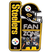 Pittsburgh Steelers 13" x 19.5" Fan Zone Metal Sign