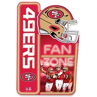 San Francisco 49ers 13" x 19.5" Fan Zone Metal Sign