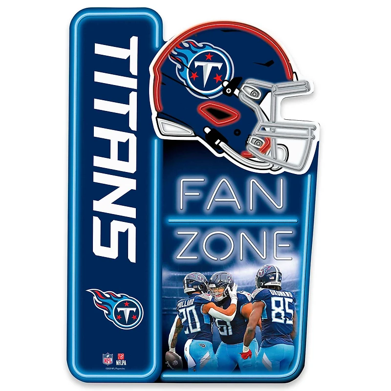 Tennessee Titans 13" x 19.5" Fan Zone Metal Sign