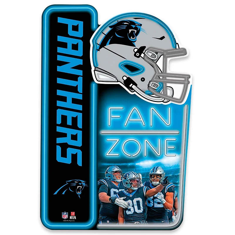 Carolina Panthers 13" x 19.5" Fan Zone Metal Sign