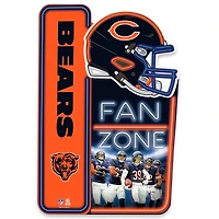 Chicago Bears 13" x 19.5" Fan Zone Metal Sign
