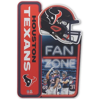 Houston Texans 13" x 19.5" Fan Zone Metal Sign