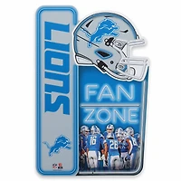 Detroit Lions 13" x 19.5" Fan Zone Metal Sign