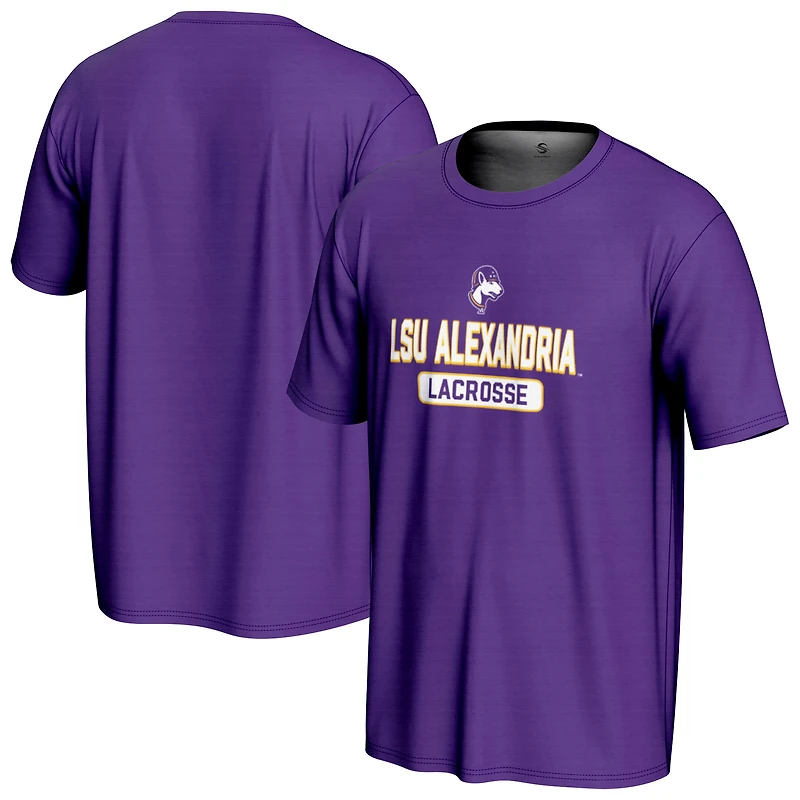 Men's ProSphere Purple LSU-Alexandria General Lacrosse Name Drop T-Shirt