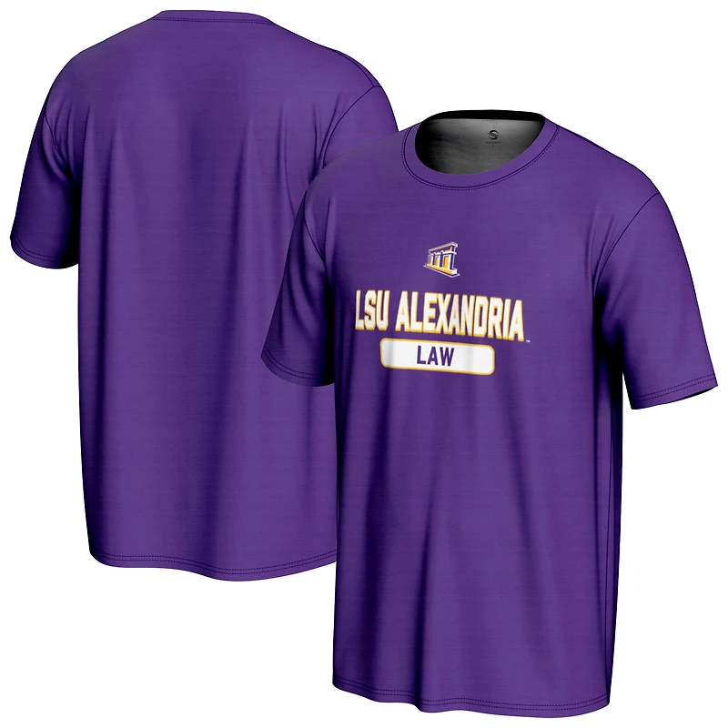 Men's ProSphere Purple LSU-Alexandria General Law Name Drop T-Shirt