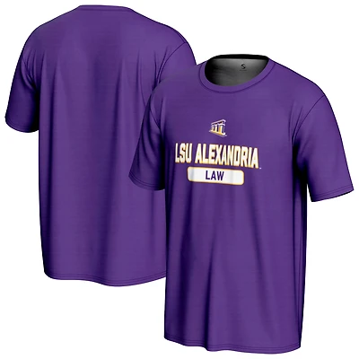Men's ProSphere Purple LSU-Alexandria General Law Name Drop T-Shirt