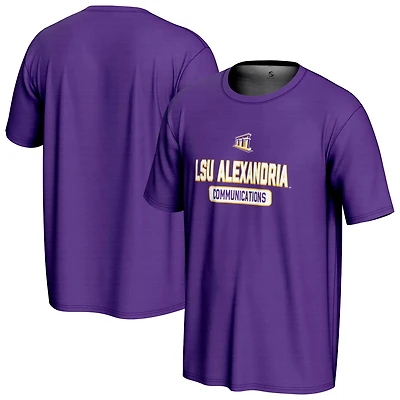 Men's ProSphere Purple LSU-Alexandria General Communications Name Drop T-Shirt