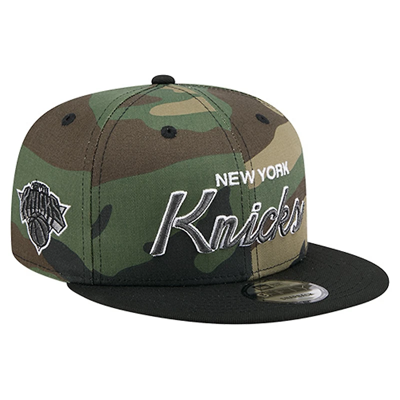 Men's New Era Camo New York Knicks 9FIFTY Snapback Hat
