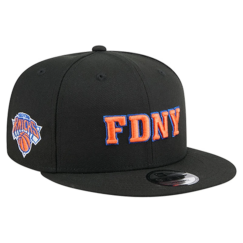 Men's New Era Black New York Knicks 9FIFTY Snapback Hat