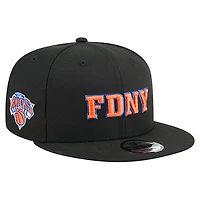 Men's New Era Black New York Knicks 9FIFTY Snapback Hat