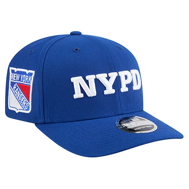 Men's New Era Blue New York Rangers NYPD 9SEVENTY Adjustable Hat