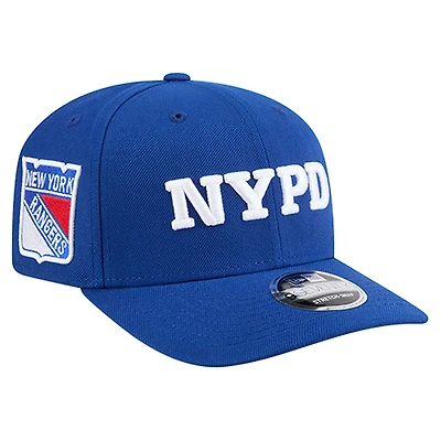 Men's New Era Blue New York Rangers NYPD 9SEVENTY Adjustable Hat