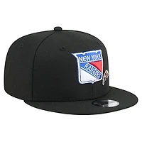Youth New Era Black New York Rangers 9FIFTY Snapback Hat