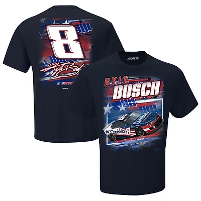 Men's Richard Childress Racing Team Collection  Navy Kyle Busch Cheddar's Patriotic Car T-Shirt