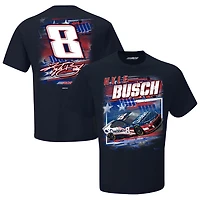 Men's Richard Childress Racing Team Collection  Navy Kyle Busch Cheddar's Patriotic Car T-Shirt
