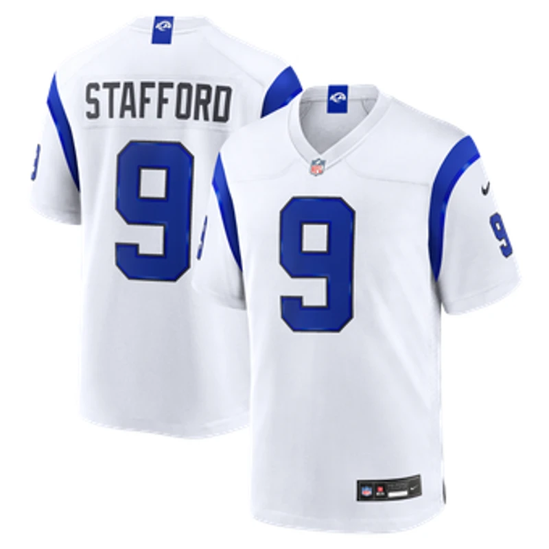 Men's Nike Matthew Stafford Los Angeles Rams Fearsome White Game Jersey