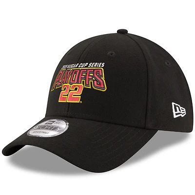 Men's New Era  Black Joey Logano 2025 NASCAR Cup Series Playoffs  9FORTY Adjustable Hat
