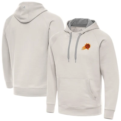 Men's Antigua Cream Phoenix Suns Victory Pullover Hoodie