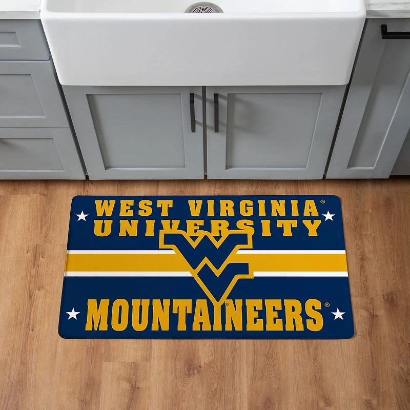 West Virginia Mountaineers 18" x 30" Anti-Fatigue Comfort Indoor Mat