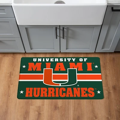 Miami Hurricanes 18" x 30" Anti-Fatigue Comfort Indoor Mat