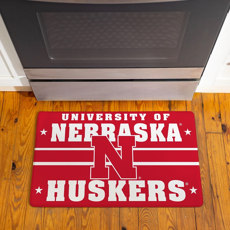 Nebraska Huskers 18" x 30" Anti-Fatigue Comfort Indoor Mat