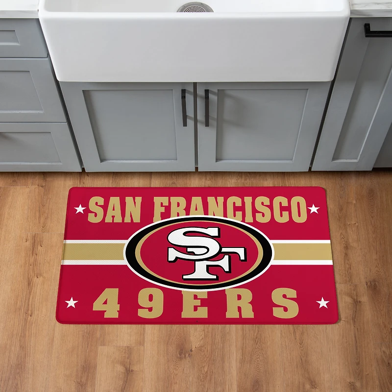 San Francisco 49ers 18" x 30" Anti-Fatigue Comfort Indoor Mat