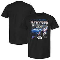 Men's Checkered Flag Sports  Black Kyle Larson 2025 NASCAR Cup Series Playoffs HendrickCars.com All T-Shirt