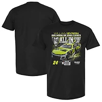 Men's Checkered Flag Sports  Black William Byron 2025 NASCAR Cup Series Playoffs Raptor All T-Shirt