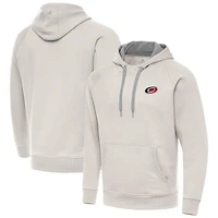 Men's Antigua Cream Carolina Hurricanes Victory Pullover Hoodie