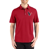 Men's Cutter & Buck Houston Texans Big Tall Advantage Refresh Epic Confidence Recycled Tri-Blend Pique Polo