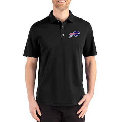 Men's Cutter & Buck Buffalo Bills Big Tall Advantage Refresh Epic Confidence Recycled Tri-Blend Pique Polo