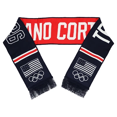 Navy/Red 2026 Winter Olympics x Milano Cortina Scarf