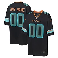 Youth Nike  Pitch Blue Miami Dolphins 2025 Rivalries Collection Custom Game Jersey