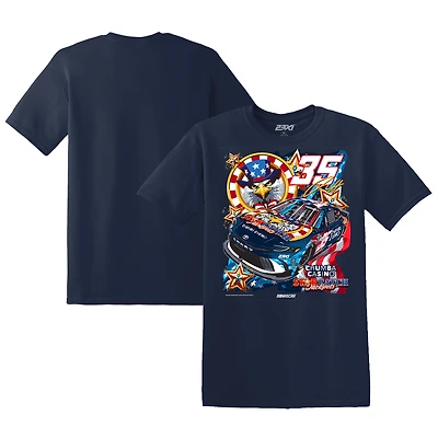 Men's 23XI Racing  Navy Riley Herbst Chumba Casino Graphic T-Shirt