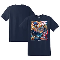 Men's 23XI Racing  Navy Riley Herbst Chumba Casino Graphic T-Shirt