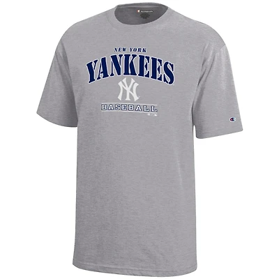 Youth Champion Gray New York Yankees Graphic T-Shirt