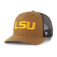 Unisex Carhartt x '47  Brown LSU Tigers Trucker Adjustable Hat