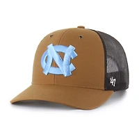 Unisex Carhartt x '47  Brown North Carolina Tar Heels Trucker Adjustable Hat